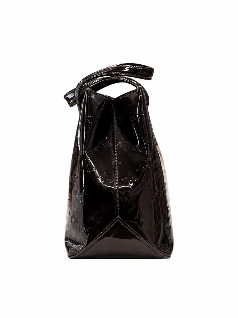 Louis Vuitton Vernis Wilshire Monogram PM Purse Shoulder Bag Amarante Top Handle